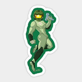 Zero Suit Master Chief Sticker